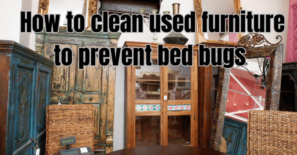 how to clean used furniture to prevent bed bugs