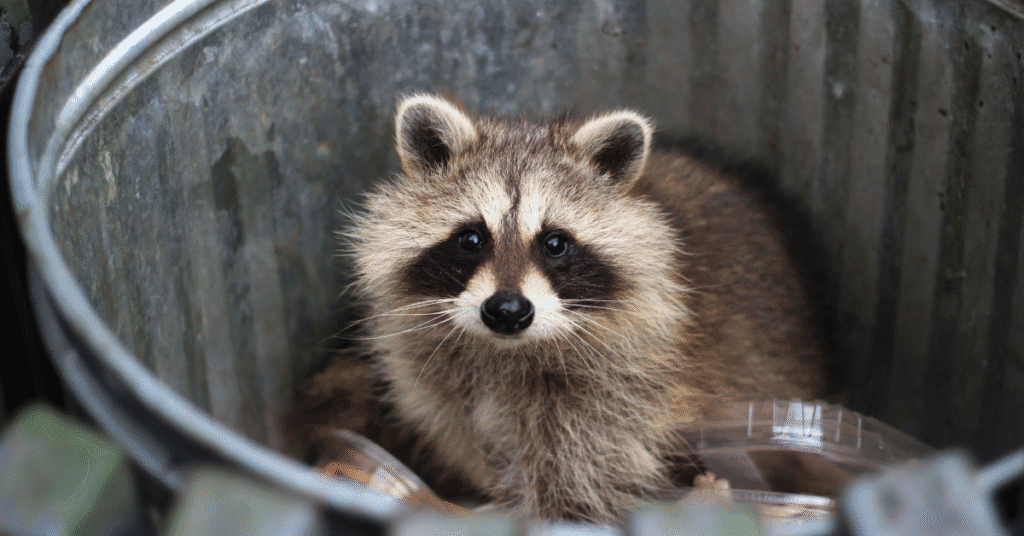 racoons can drop off fleas